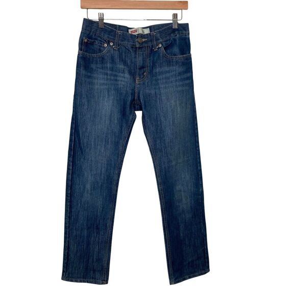 Levi's 511 Slim Fit Dark Wash Denim Stretch Jeans 16 Reg 28x28 Boys Pants - Picture 1 of 14